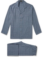 Emma Willis - Prince of Wales Checked Brushed Cotton-Flannel Pyjama Set - Blue