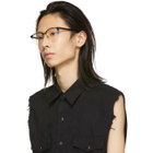 Saint Laurent Black Semi Rimless Glasses