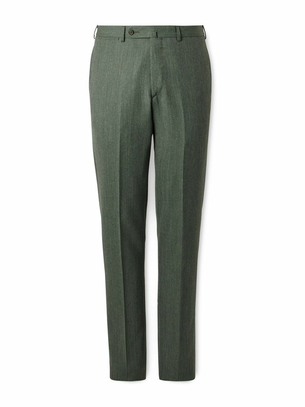 Sid Mashburn - Slim-Fit Wool Suit Trousers - Green Sid Mashburn