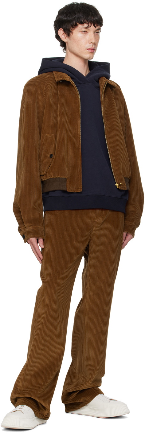 Recto Brown Jack Bomber Jacket