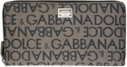 Dolce & Gabbana Brown & Black Jacquard Wallet