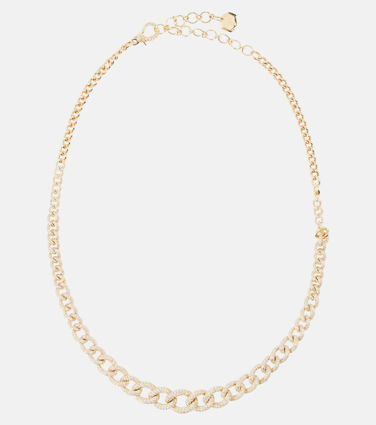 Shay Jewelry 18kt gold chainlink necklace with diamonds Shay Jewelry