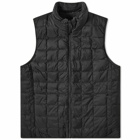 Taion Men's Reversible Fleece Down Vest in Black/Black