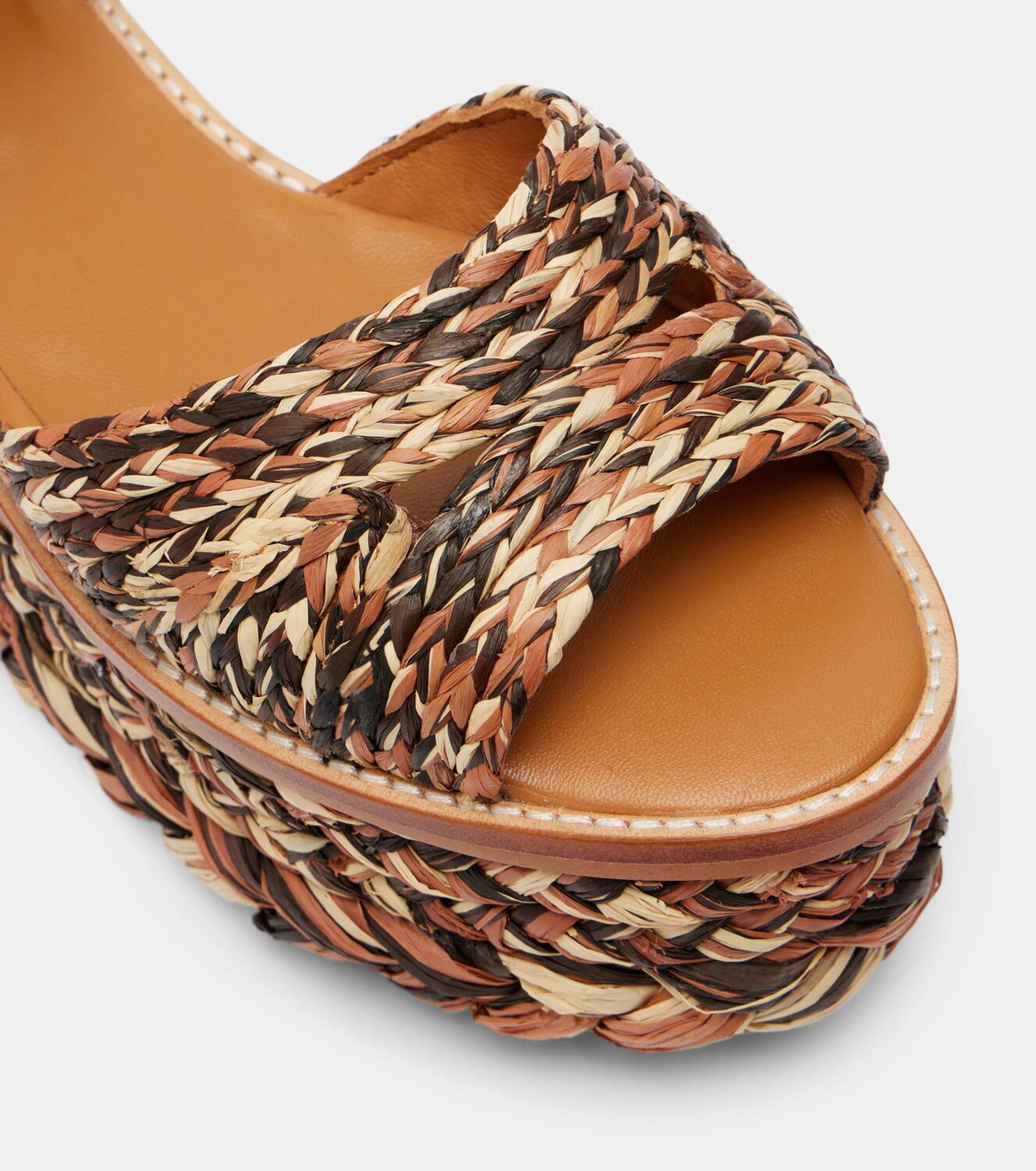 Clergerie Arty raffia platform sandals