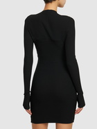 PHILOSOPHY DI LORENZO SERAFINI Stretch Viscose Jersey Mini Dress