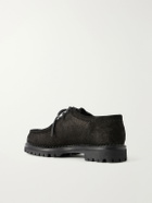 Yuketen - Sibillini Tyrolean Waxed Suede Derby Shoes - Black
