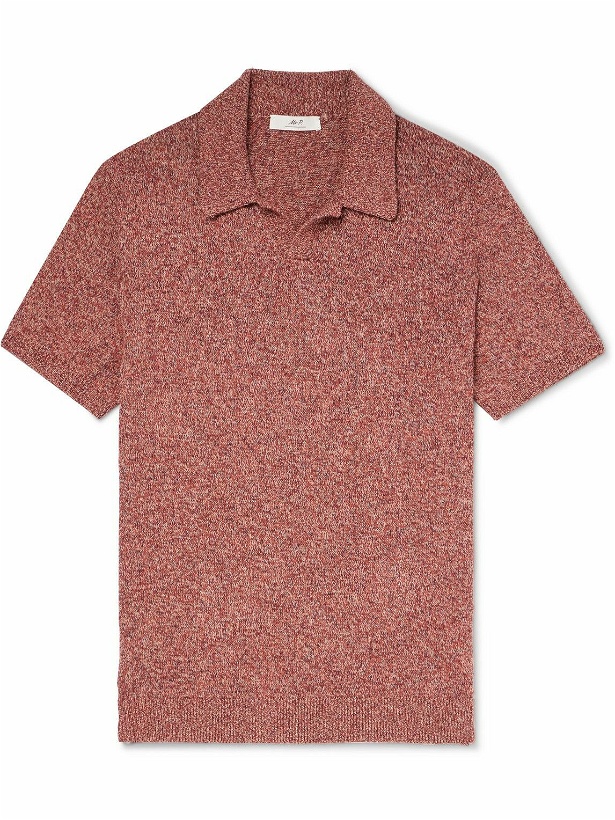 Photo: Mr P. - Cotton and Linen-Blend Polo Shirt - Red