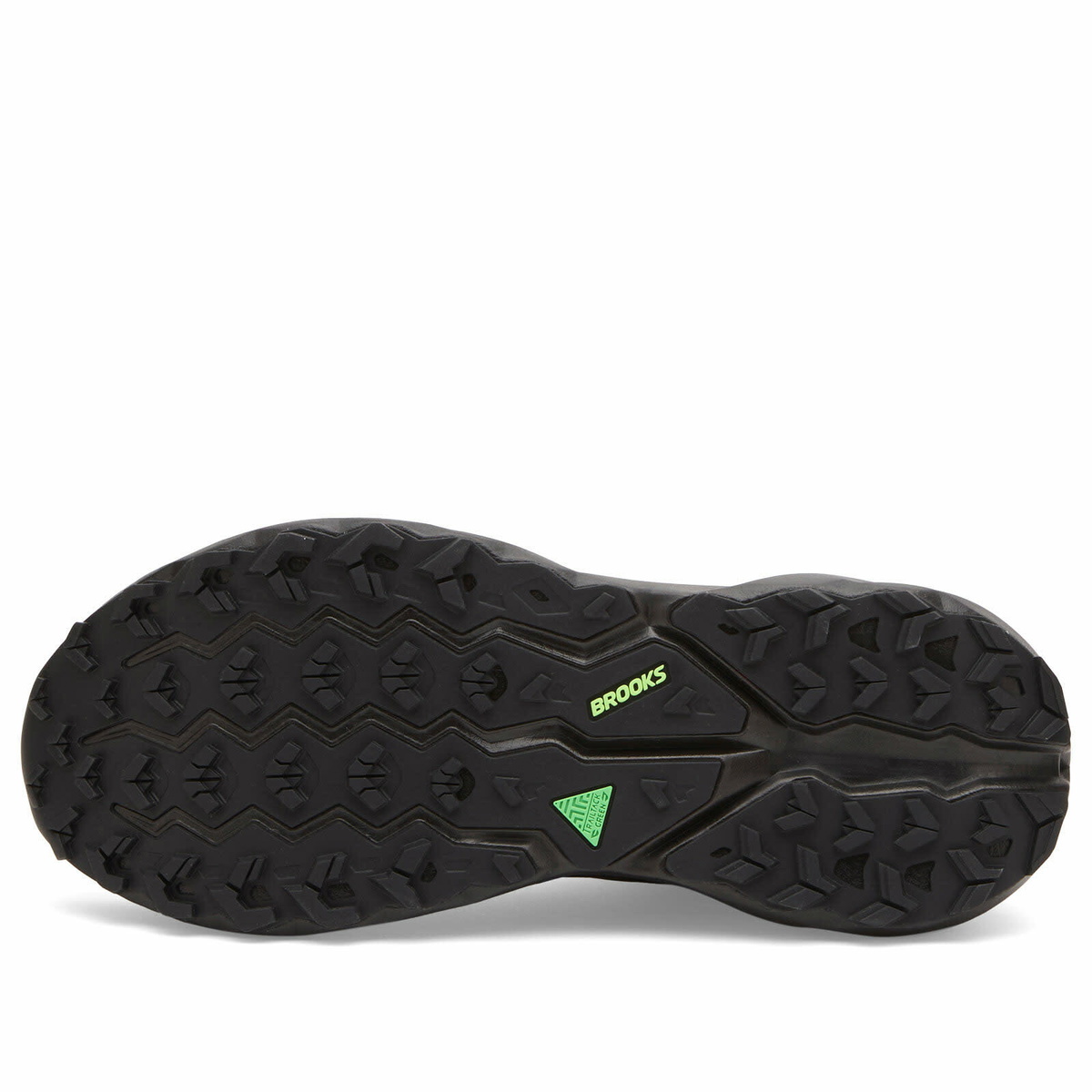 Brooks Men's Cascadia 19 Sneaker in Phantom/Rum Raisin/Green