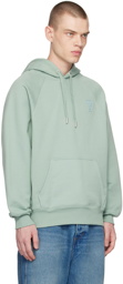 AMI Paris SSENSE Exclusive Green Ami de Cœur Hoodie