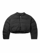 Entire Studios - Pillow Cropped Quilted Shell Down Bomber Jacket - Black