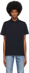 Brunello Cucinelli Navy Cotton Jersey Polo