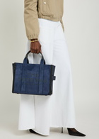 Marc Jacobs The Tote Medium Suede Tote - Navy - One Size