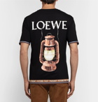 Loewe - Printed Cotton-Jersey T-Shirt - Men - Black