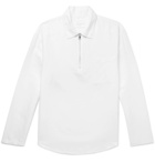 Sandro - Linen and Cotton-Blend Half-Zip Shirt - Men - White