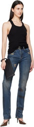 TOM FORD Black Nappa Leather Aura Clutch
