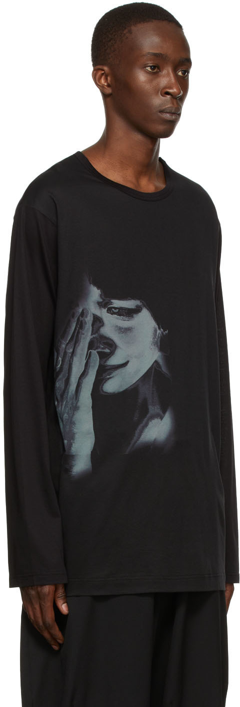 Yohji Yamamoto Black Cellulose T-Shirt Yohji Yamamoto