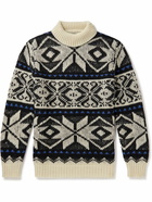 NN07 - Winston 6476 Fair Isle Wool Rollneck Sweater - Neutrals