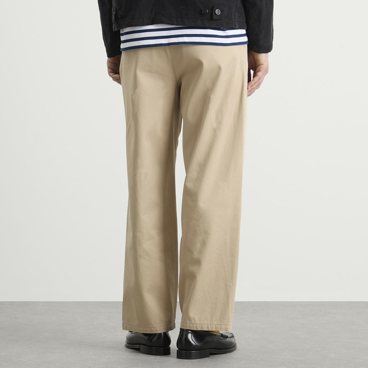 A.P.C. Men's Ricky Double Pleat Chinos in Beige