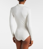 Magda Butrym Embroidered cotton-blend bodysuit