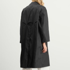 Nothing Written Women's Urban Nylon Trench Coat in Black