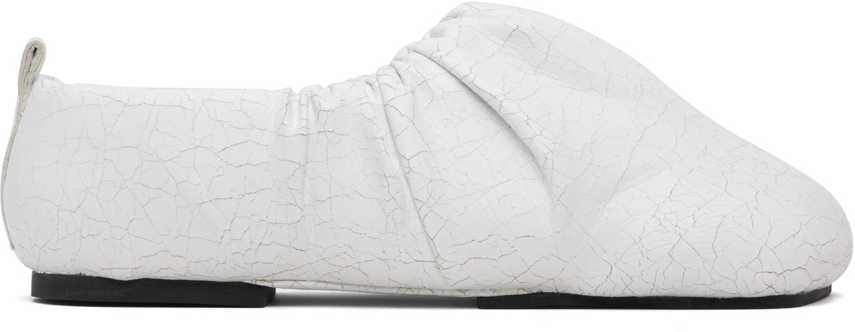 YUME YUME White Wrinkled Loafers