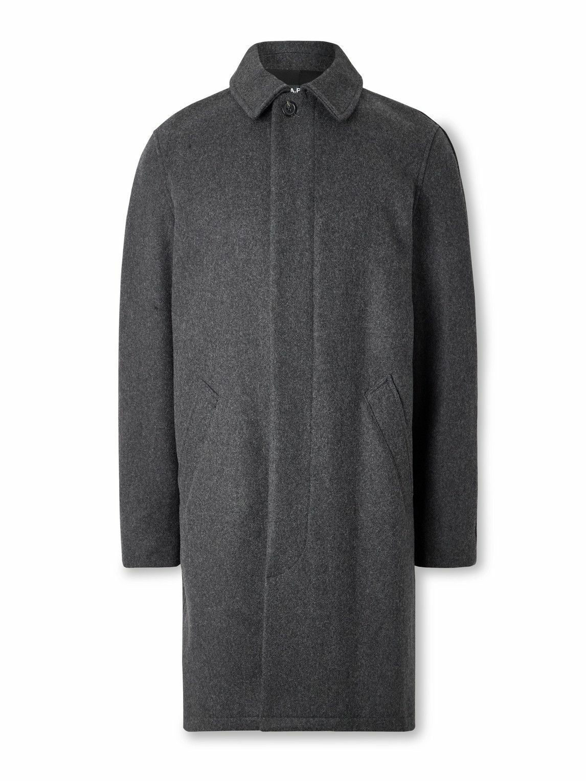 A.P.C. - Ivan Herringbone Wool-Tweed Coat - Gray A.P.C.