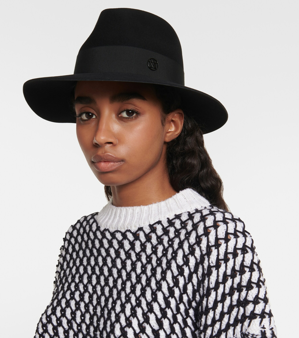 Maison Michel Henrietta Fedora Wool Felt Hat - NWT Maison Michel - Henrietta straw fedora Maison Michel main image 3
