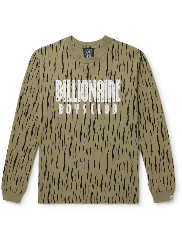 Photo: Billionaire Boys Club - Logo-Print Cotton-Jersey T-Shirt - Green