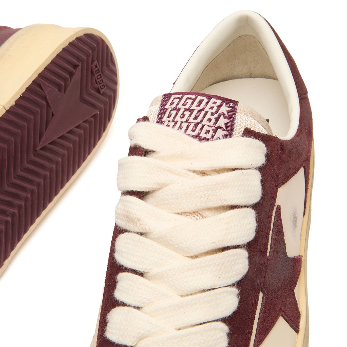 Golden Goose Women's Stardan Sneaker in Bordeaux/Cream