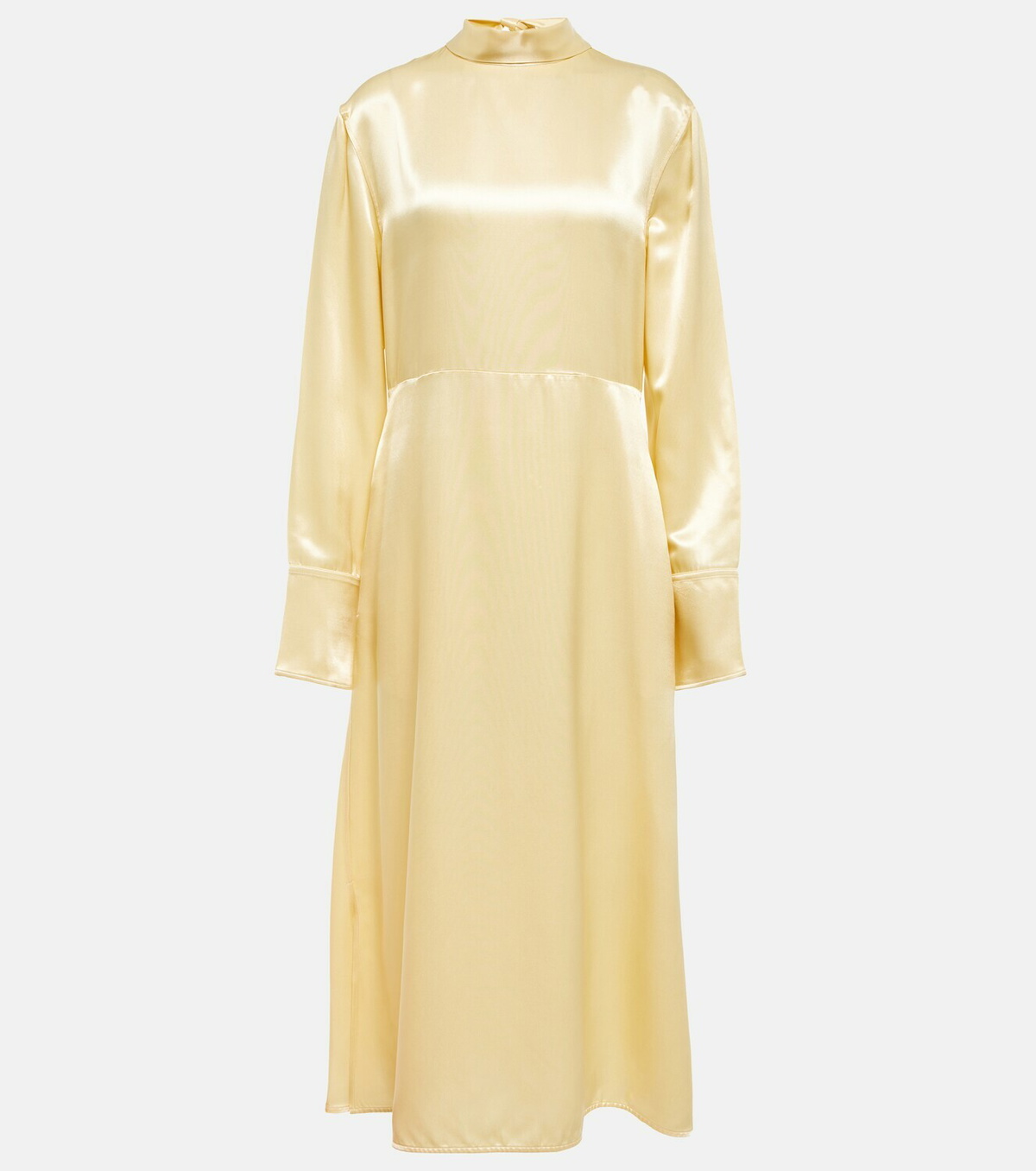 Jil Sander - Tie-neck satin midi dress Jil Sander
