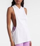 Versace Cotton-blend jersey tank top