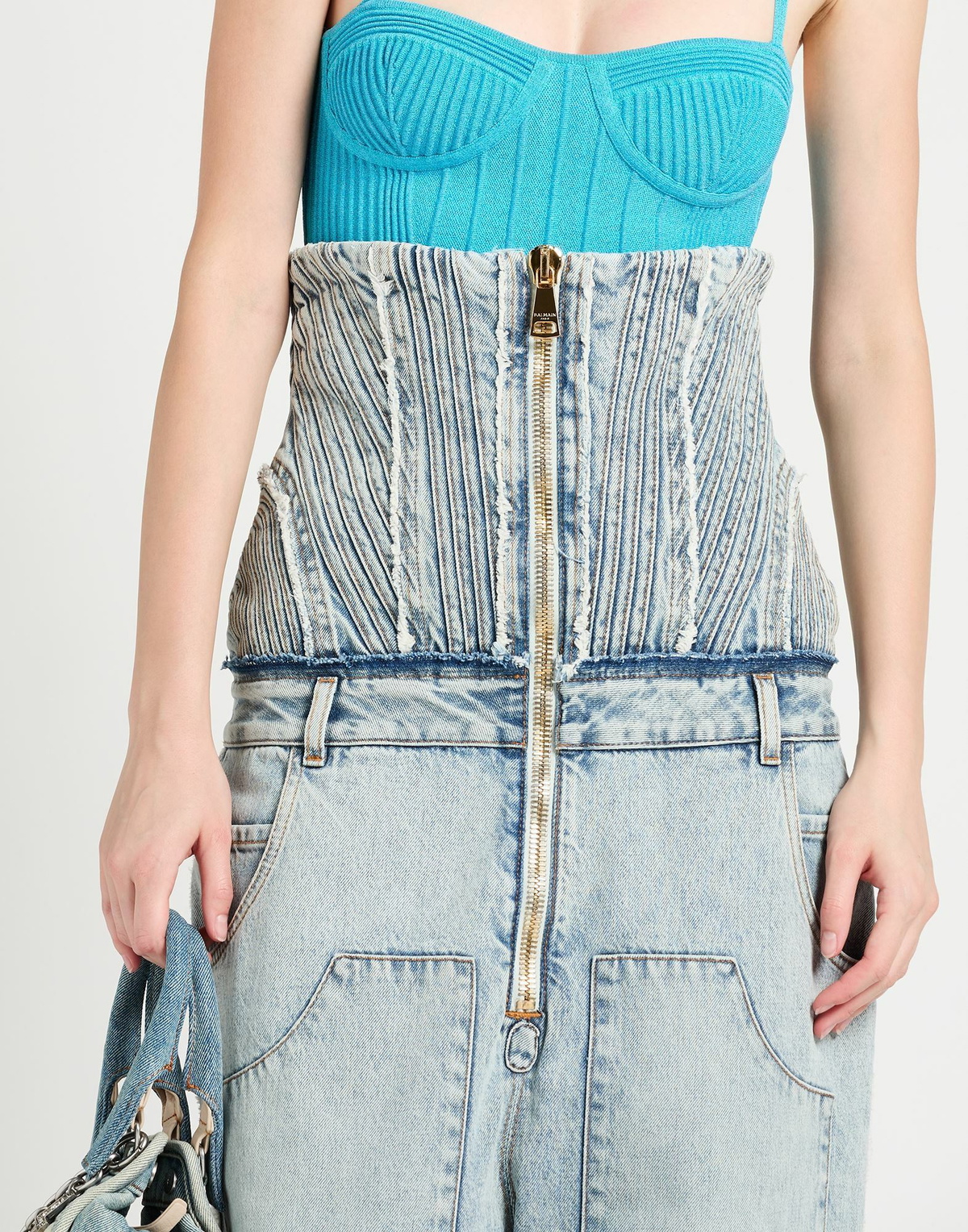 Balmain Womens Jeans in Blue