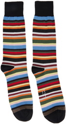 Paul Smith Three-Pack Multicolor Signature Socks
