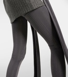 Alex Perry Crystal-embellished jersey tights