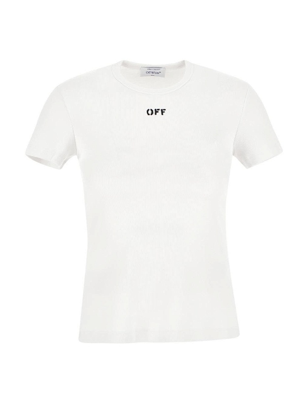 Photo: Off-White Off Stamp Rib Basic T Shirt