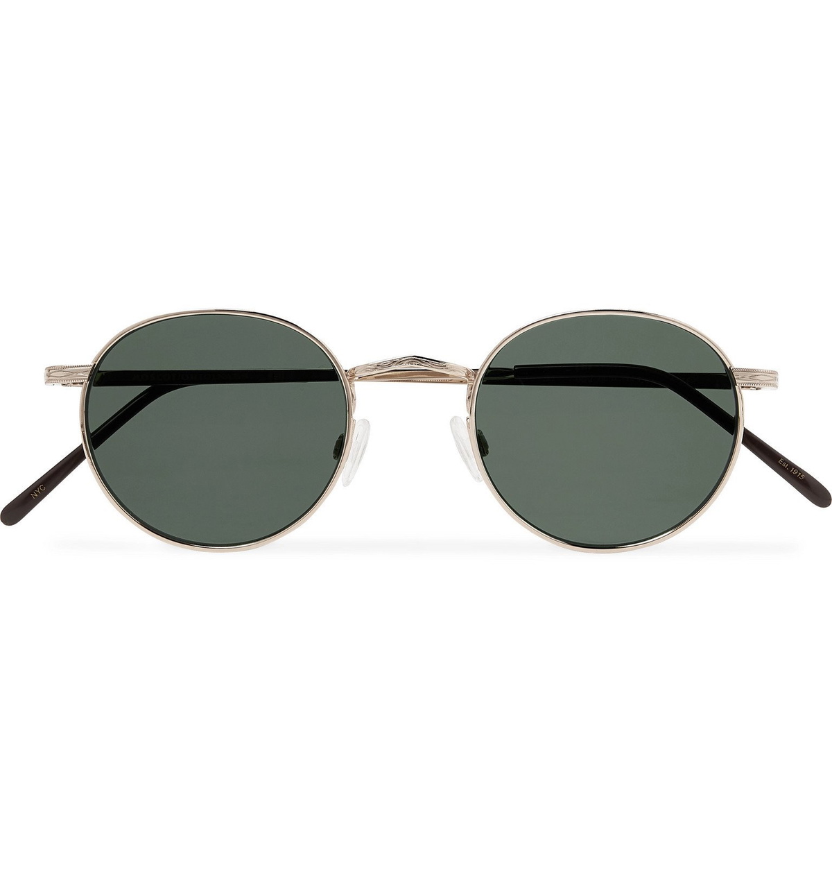 Moscot - Dov Round-Frame Gold-Tone Sunglasses - Gold Moscot