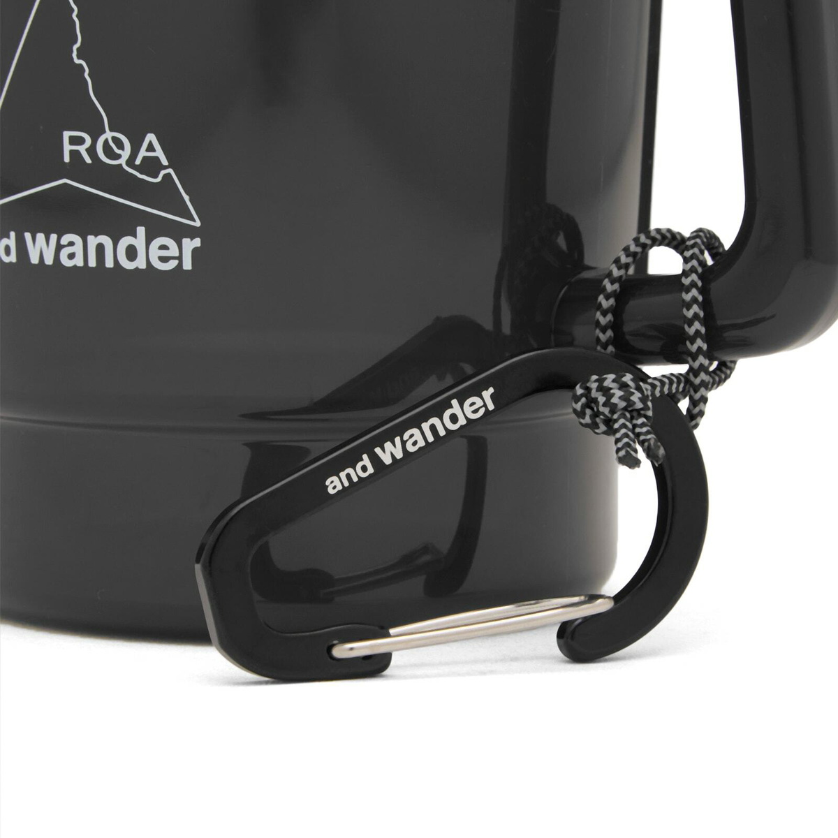 and wander Men's x ROA Logo Mug in Black 