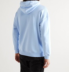 GIVENCHY - Logo-Embroidered Loopback Cotton-Jersey Hoodie - Blue