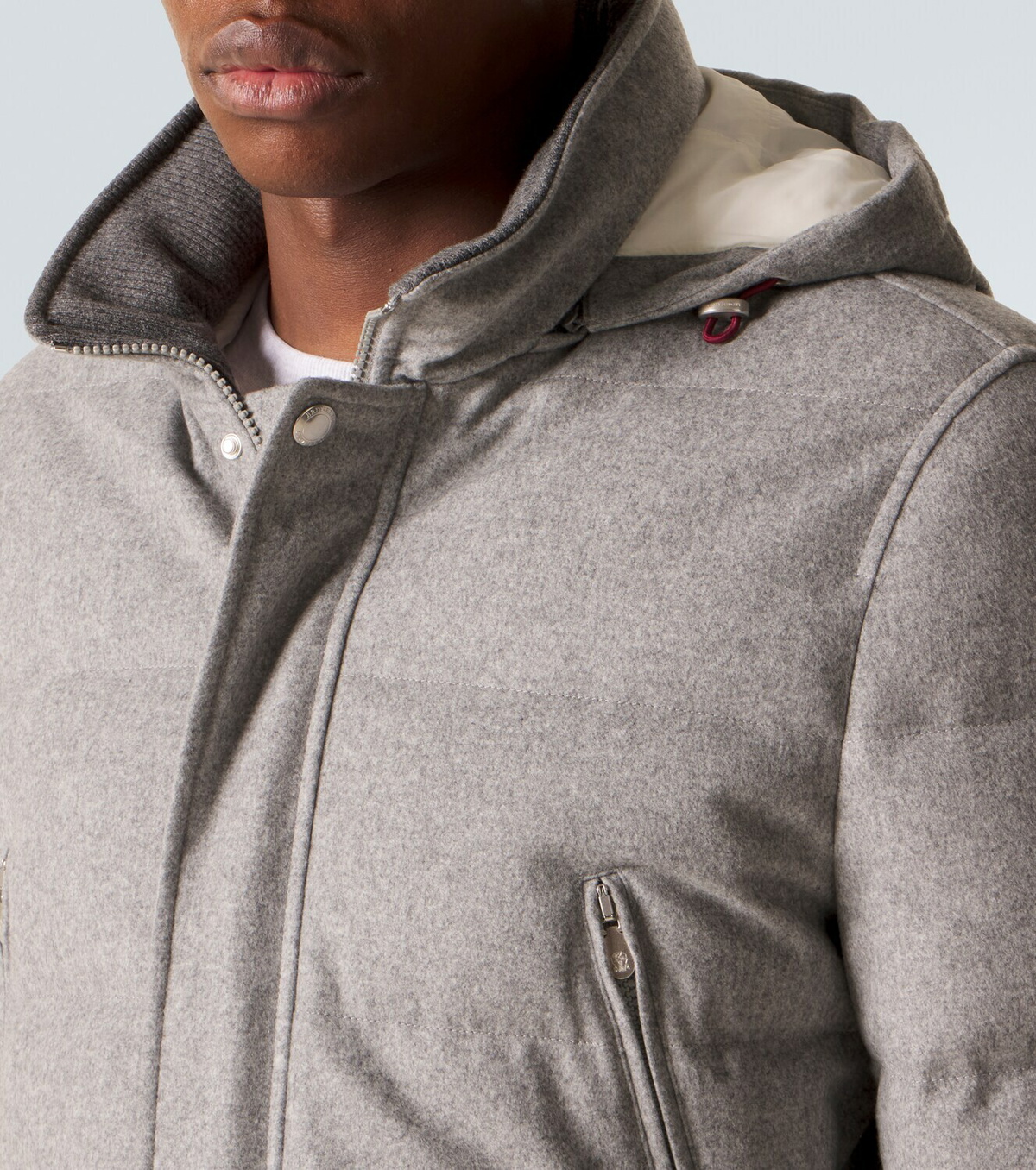 Brunello Cucinelli Wool flannel down jacket