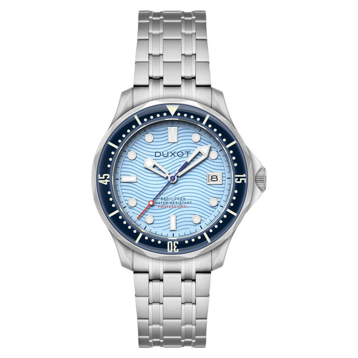 Photo: Duxot Henri Diver Automatic Blue Dial Mens Watch DX-2060-88