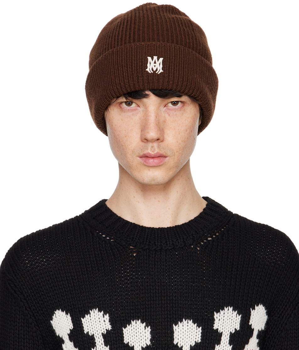 参考上代77000円 AMIRI 24AW MA BEANIE MAロゴニットビーニー