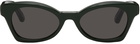 Balenciaga Green Cat-Eye Sunglasses