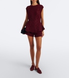 Lisa Yang Signy cable-knit peplum cashmere top