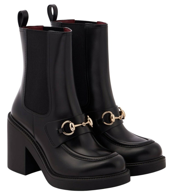 Photo: Gucci Horsebit leather Chelsea boots