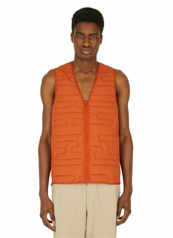 Photo: Classic Liner Sleeveless Jacket in Orange