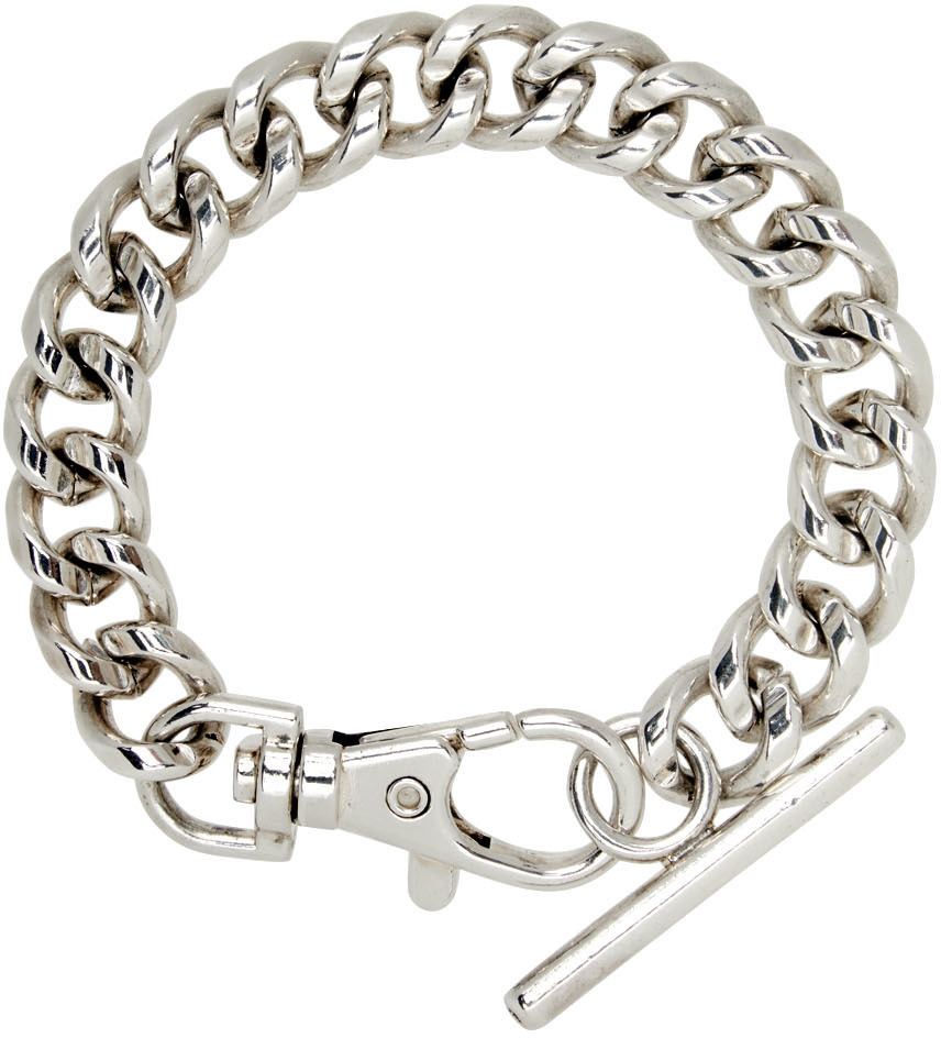 Martine Ali Silver Sandy Curb Bracelet