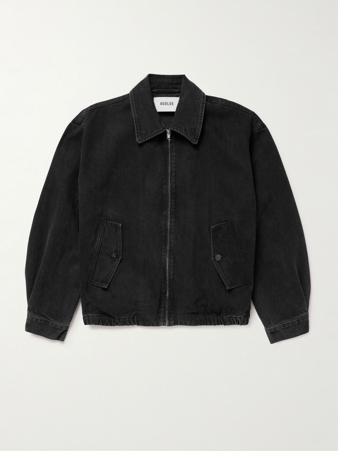 AGOLDE - Torres Organic and Recycled-Denim Blouson Jacket - Black