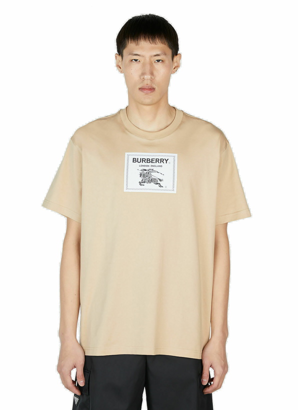 Photo: Burberry - Logo Patch T-Shirt in Beige
