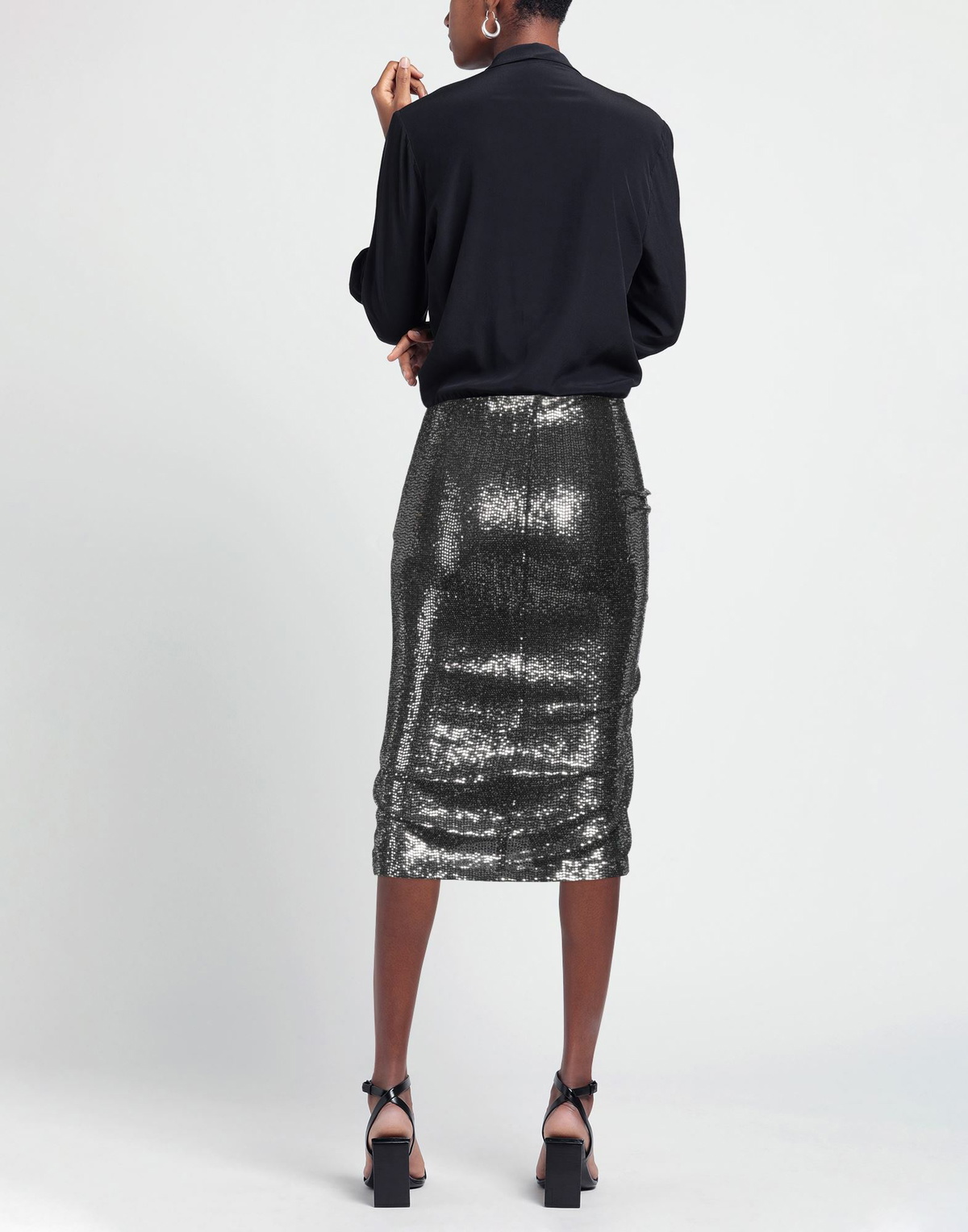 Marant Étoile Womens Midi skirt in Silver
