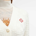 Casablanca Women's Column Stitch Cardigan in White